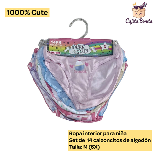 Ropa Interior niña 100% cute