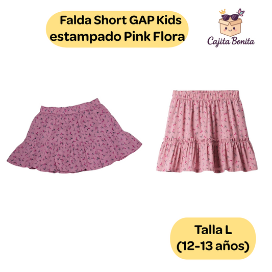 Falda Short estampado Pink Flora