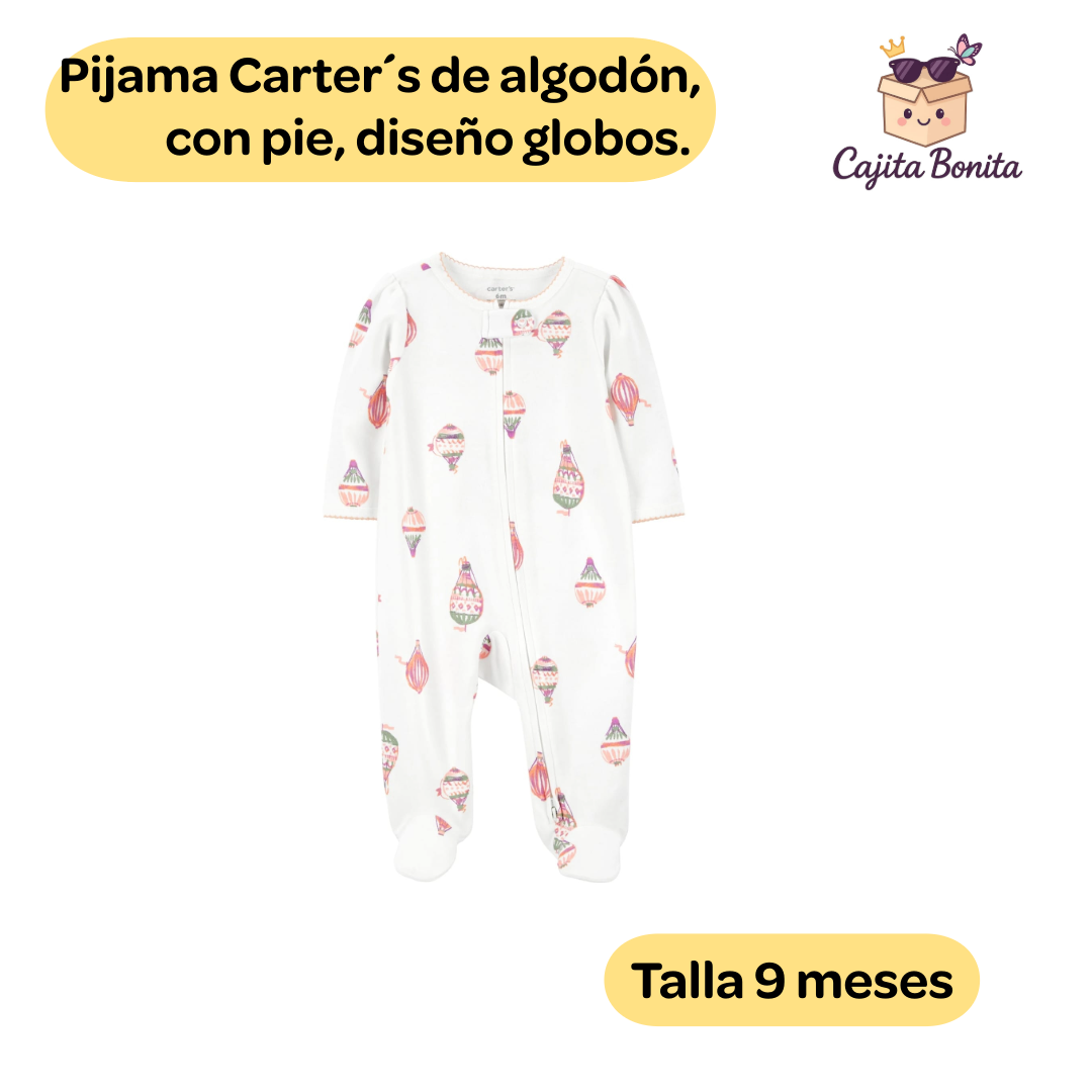 Pijama una pieza de algodón con pies Carters