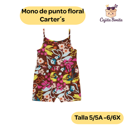 Mono de punto floral