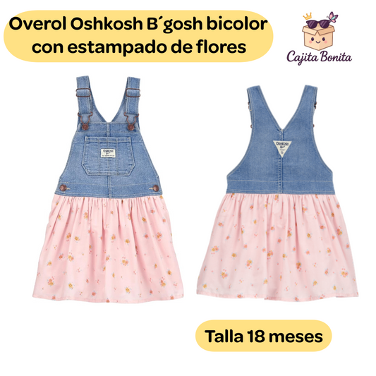 Overall Bicolor estampado de flores Oshkosh